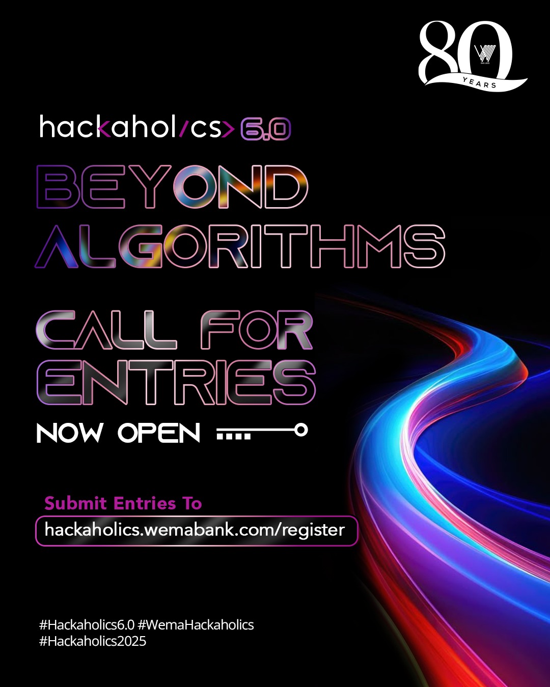 Wema Bank Announces The 6th Edition of Hackaholics, Theme “Beyond Algorithms: Engineering Disruptive Innovation