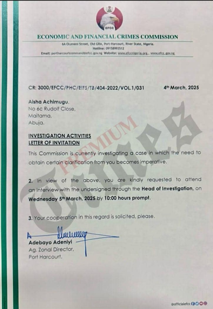 Sanwo-Olu’s Ally, Aisha Achimugu Under EFCC Investigation, Document Reveals 