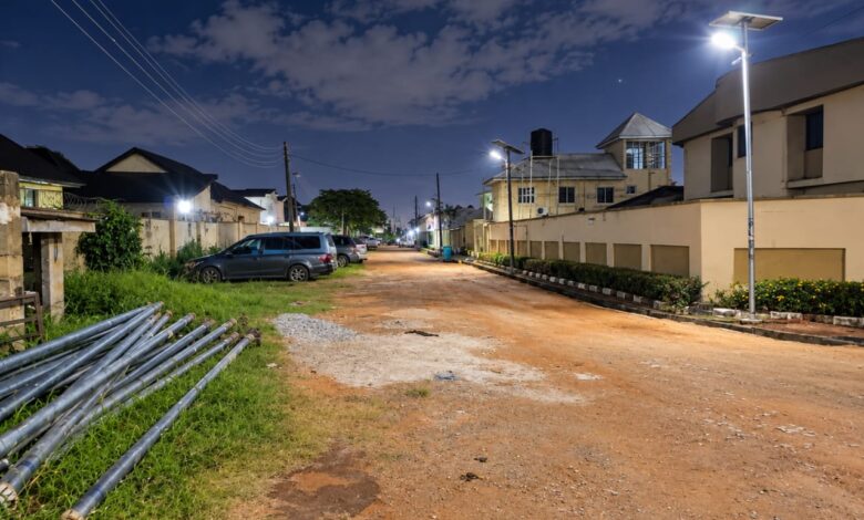 GRA-1 Residents Applaud Senator Abiru for Transformative Solar Street-Light Project